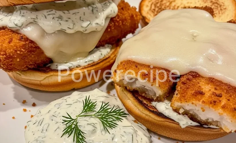 homemade filet o fish burger