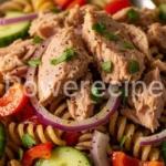healthy pasta salad with tuna