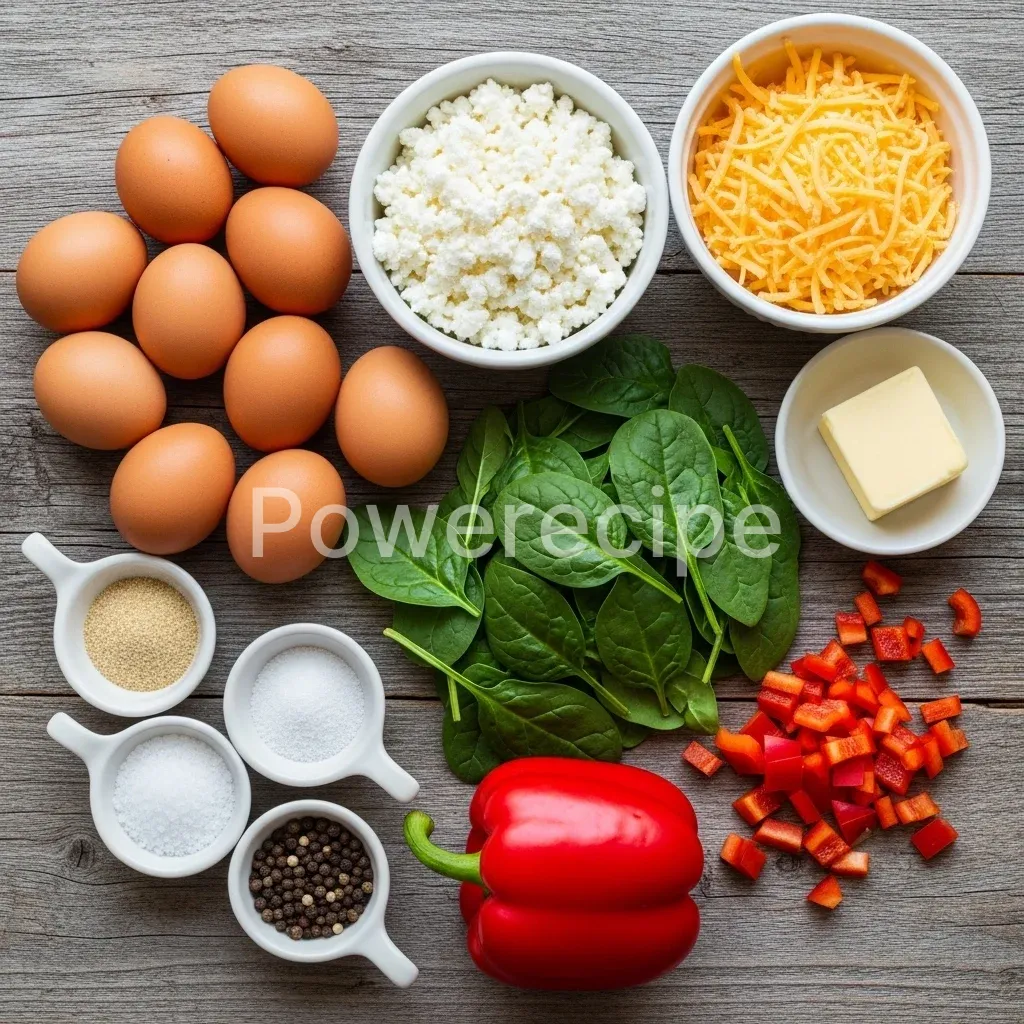 keto egg cottage cheese bake