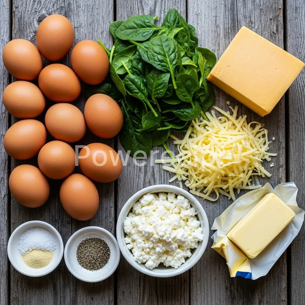 keto egg cottage cheese bake