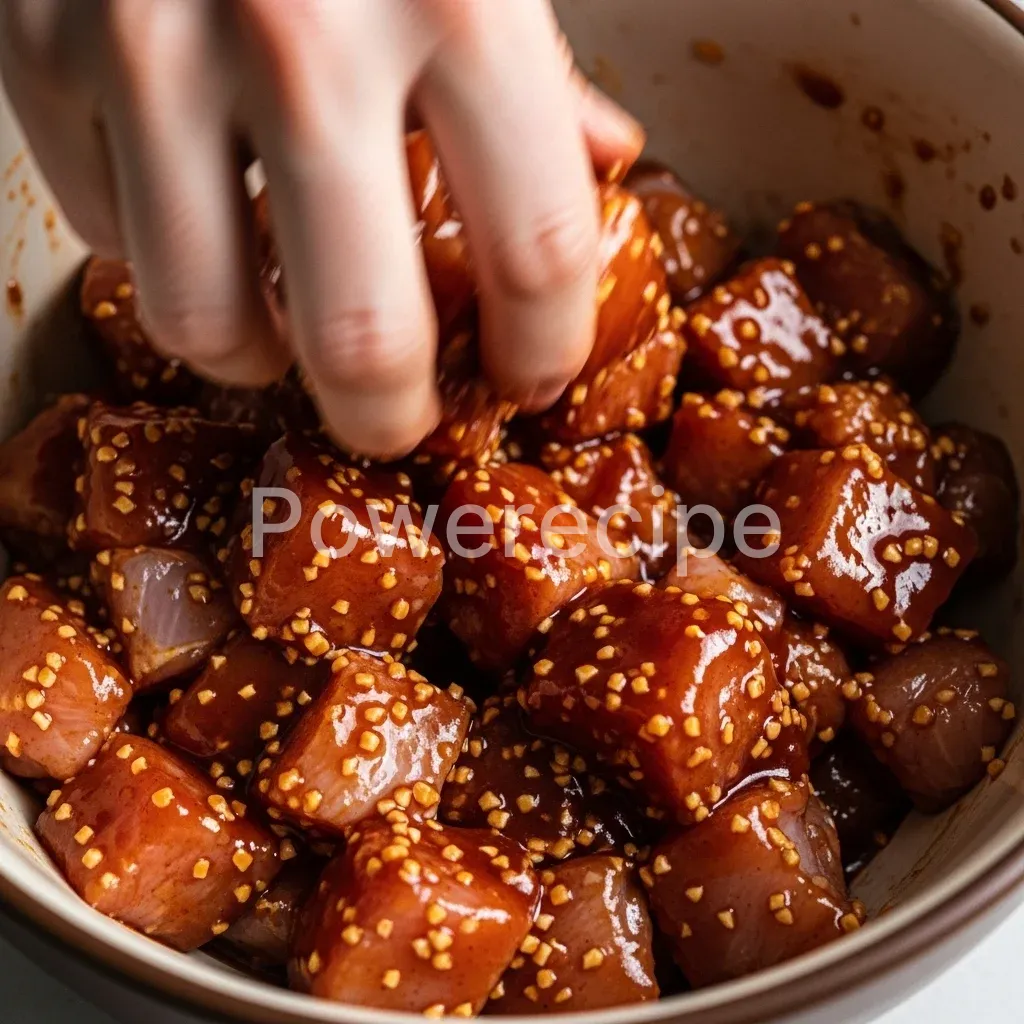 bbq chicken skewer salad