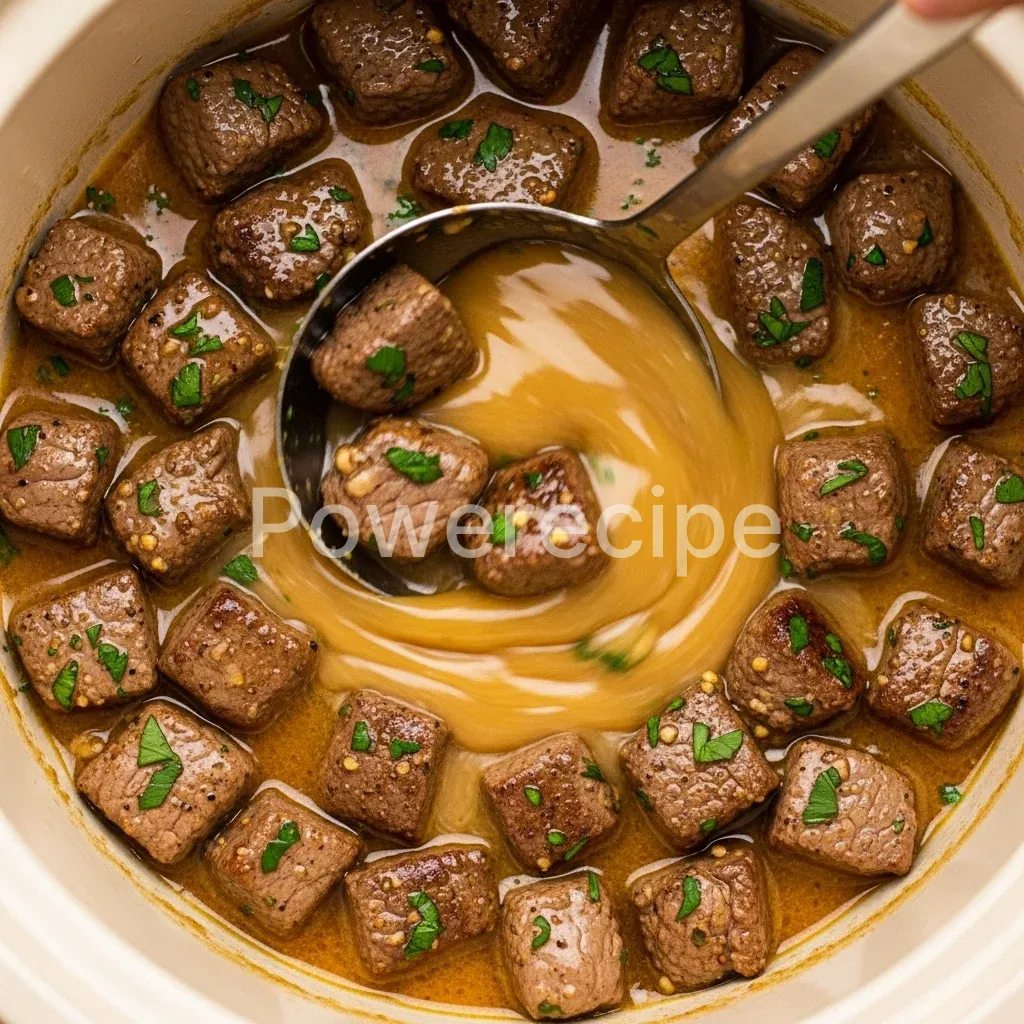 crock pot garlic butter steak bites