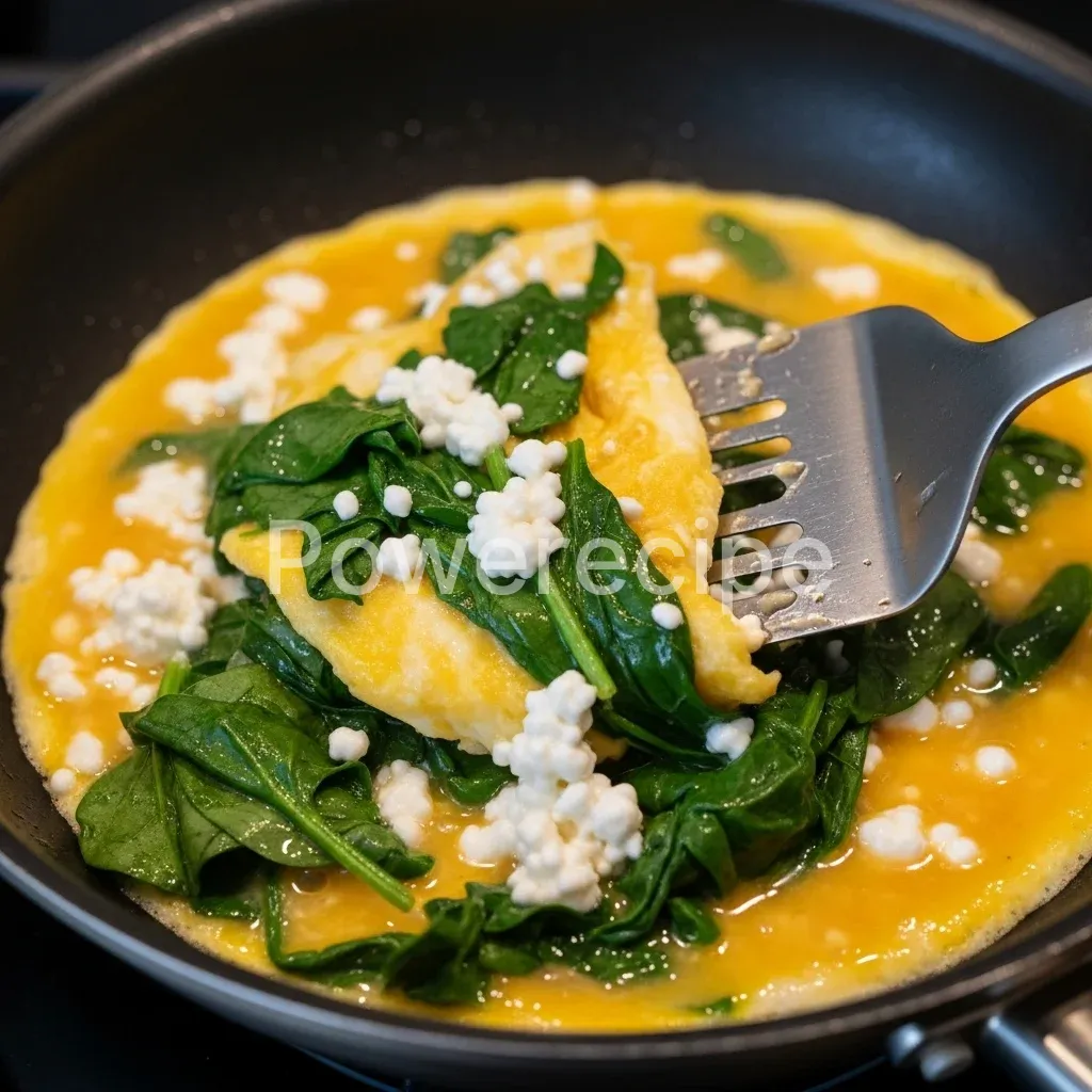 egg spinach cottage cheese tortilla