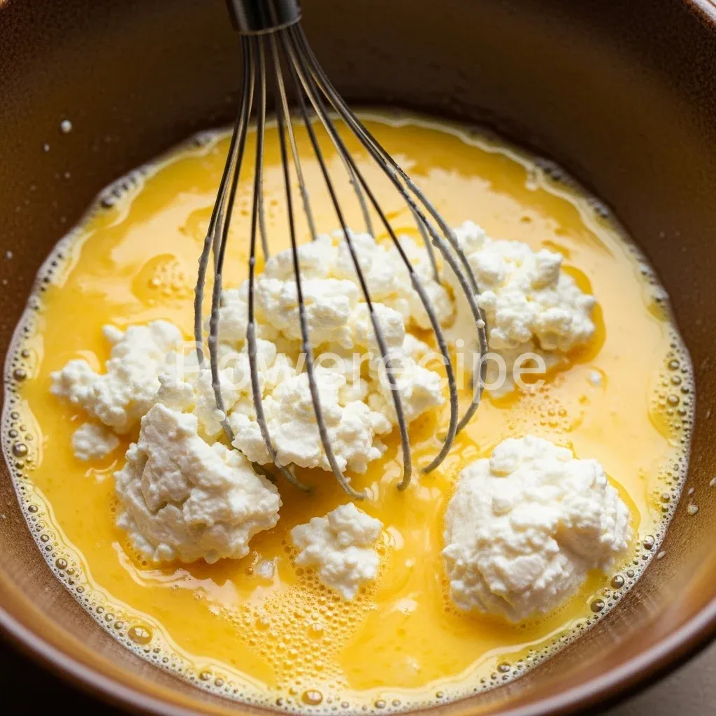 sheet pan eggs with cottage cheese
