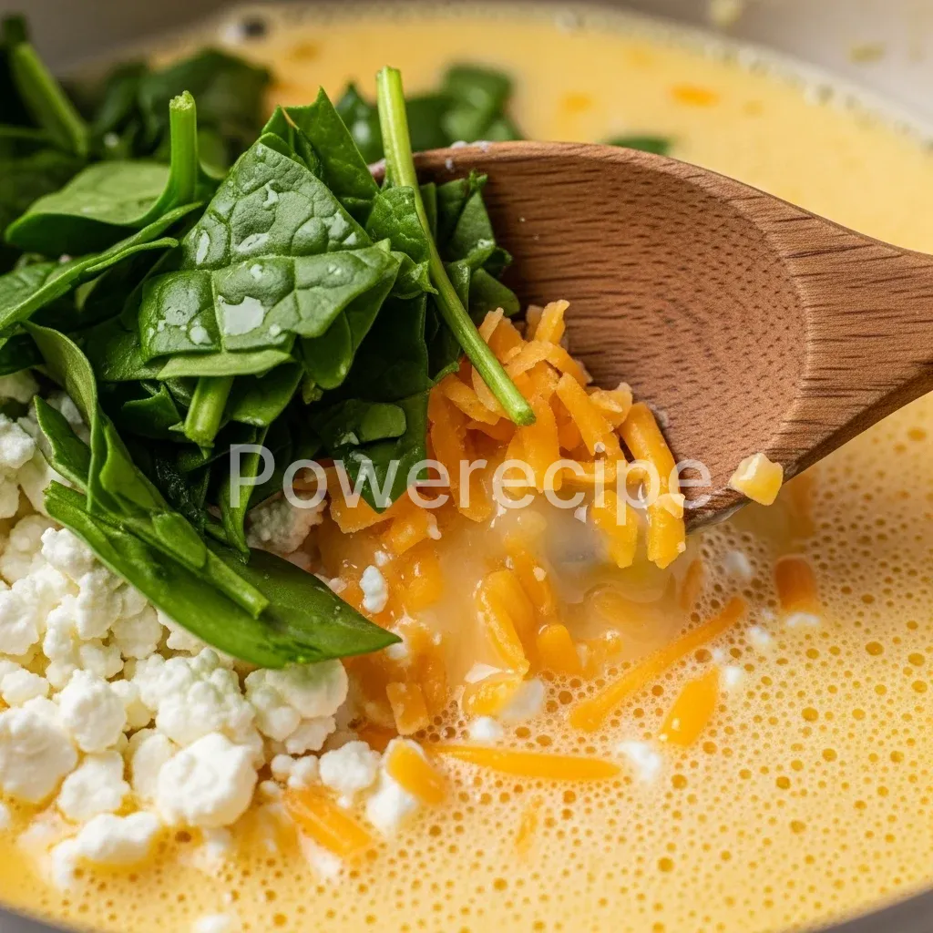 keto egg cottage cheese bake