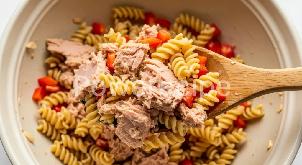 healthy pasta salad with tuna