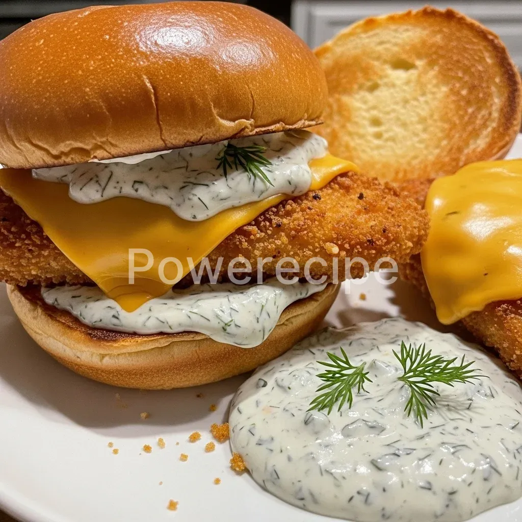 homemade filet o fish burger