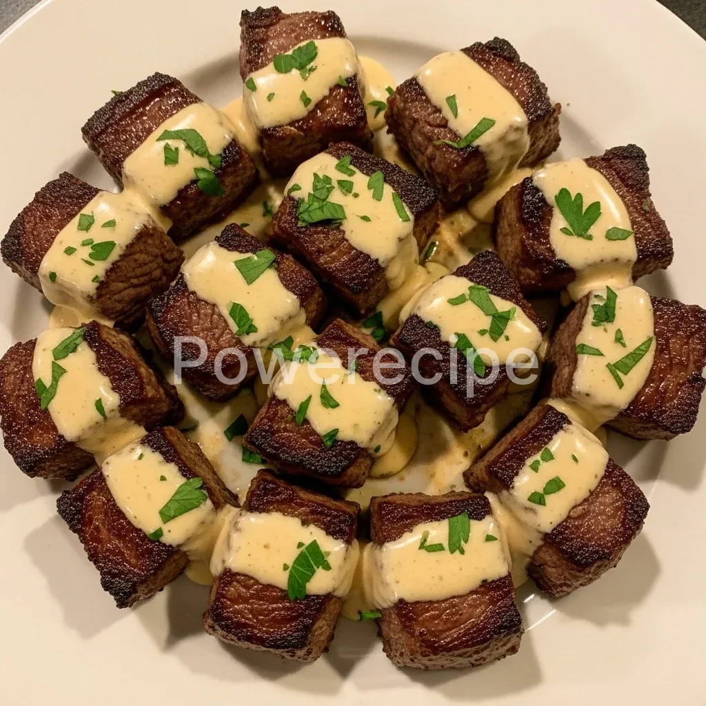 garlic butter steak bites parmesan cream sauce