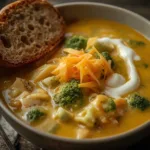 high protein broccoli cheese soup