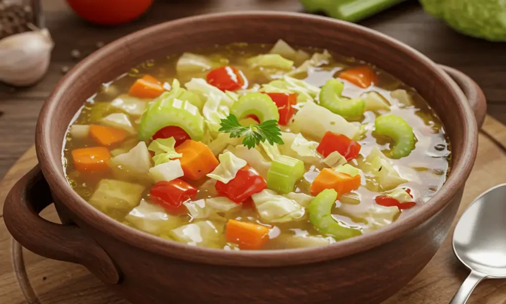 fat burning soup recipe with cabbage and celery