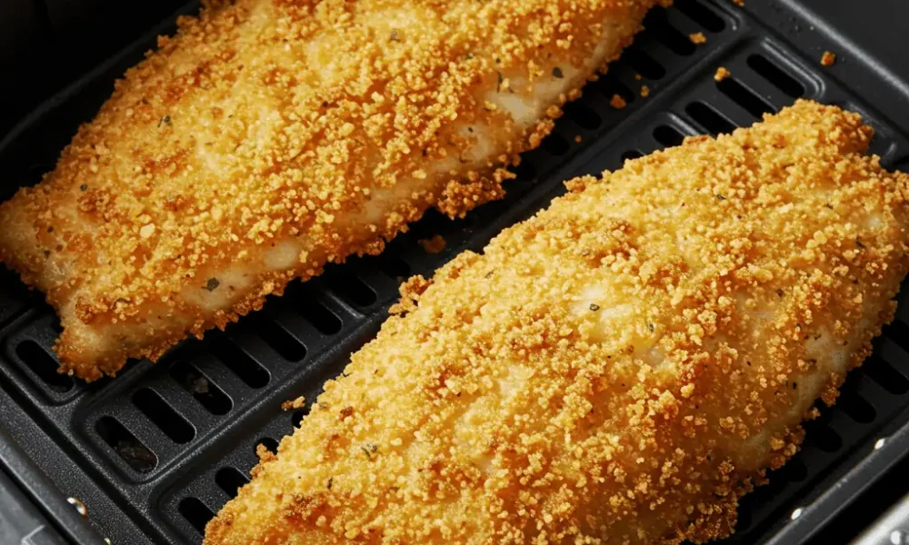frozen breaded mrs paul's fish fillets in air fryer crisped to golden perfection