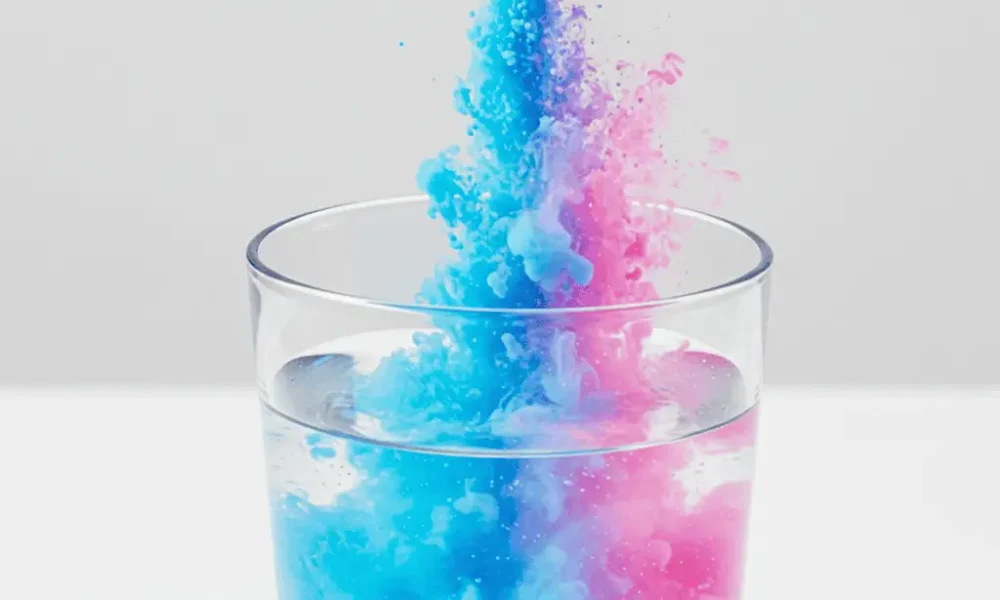 instant hydration ingredients dissolving in water