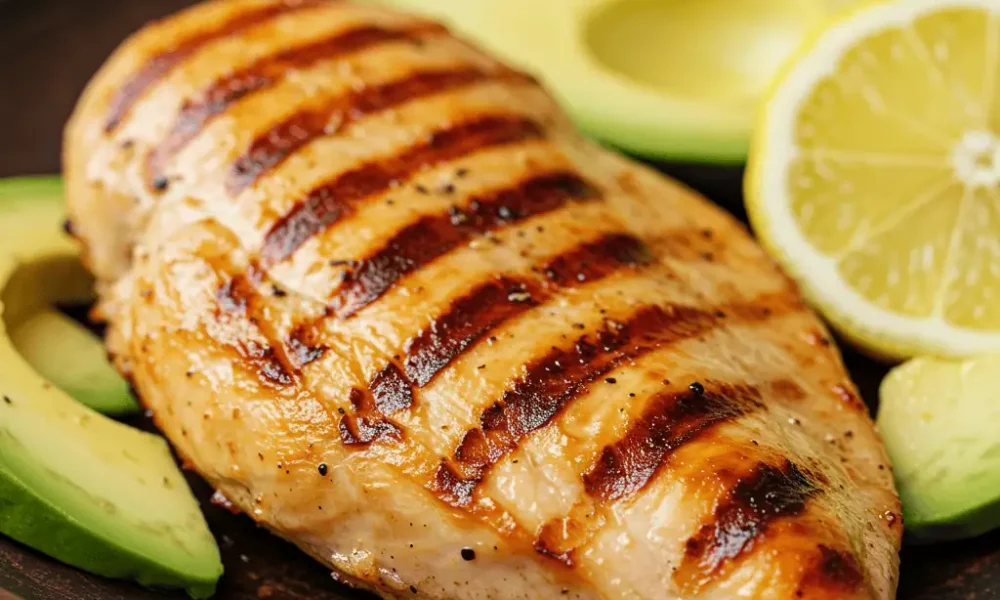 keto chicken breast fillet recipe grilled avocado