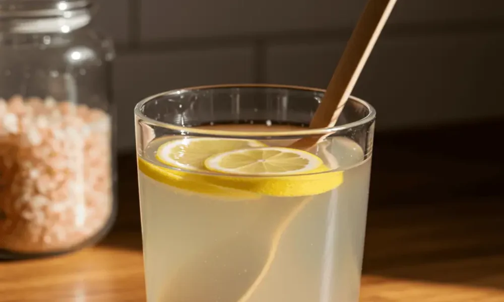 pink salt fat burning recipe drink in glass